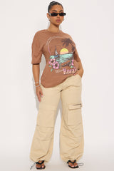 Maui Hawaii Oversized Tee - Brown