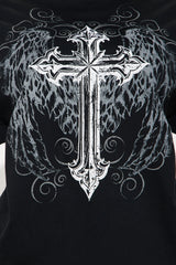 Flight & Faith Washed Tee - Black