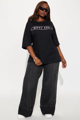 Love Made Me Do It Oversized Tee - Black