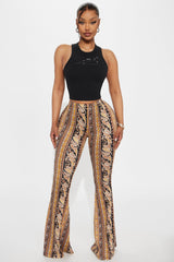 Leo Season Ribbed Tank Top - Black