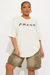 Fresh Oversized Tee  - Off White