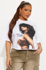 Tyla Cropped Tee  - White