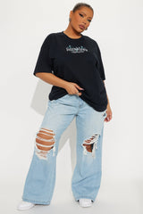 Boundless Butterfly Oversized Tee - Black