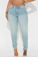 History In The Making Stretch Shaping Skinny Jeans - Vintage Wash