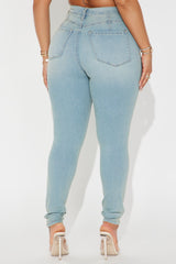 History In The Making Stretch Shaping Skinny Jeans - Vintage Wash