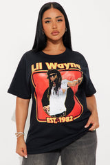 Lil Wayne 1982 Oversized Tee - Black