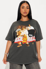 Biggie Smalls Vintage Washed Oversized Tee - Black