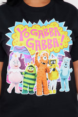 Yo Gabba Gabba Oversized Tee - Black