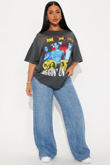 TLC Diggin On You Washed Oversized Tee - Black