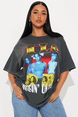 TLC Diggin On You Washed Oversized Tee - Black