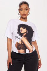 Tyla Cropped Tee  - White