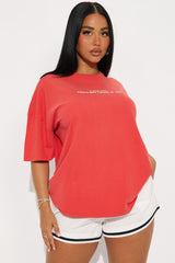 I Love Art Washed Tshirt - Red