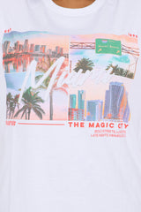 Miami The Magic City Tee - White