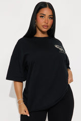 Feeling Fearless Butterfly Washed Tee - Black
