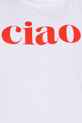 CIAO Washed Oversized Tee - White