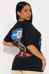 Blink 182 Oversized Tee - Black
