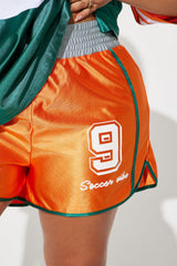 Sporty Mood Short Set - Orange/combo