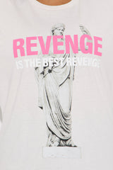 Revenge Is The Best Tee - Natural