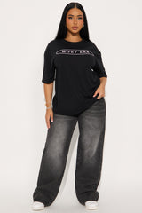 Love Made Me Do It Oversized Tee - Black