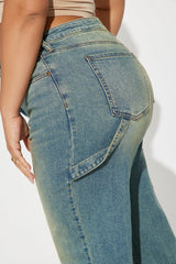 All My Life Tinted Carpenter Jeans - Vintage Wash