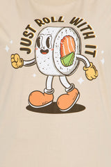 Just Roll With It Tee  - Sand