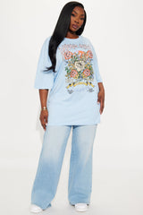 Dream Away Oversized Tee - Light Blue