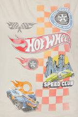 Hot Wheels For Life Tshirt - Cream
