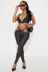 Risk Factor Pant Set - Charcoal