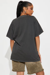Ice Cube Portrait Washed Oversized Tee - Black