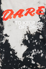 D.A.R.E  Bleach Tee - Black