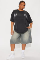 Lost Angel Washed Tee  - Black Wash