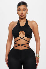 Unravel Me Mesh Pant Set - Black