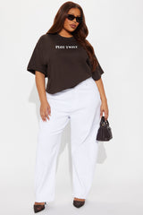Plot Twist Tee - Dark Brown