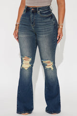 Girl Bye High Rise Flare Jeans - Dark Wash