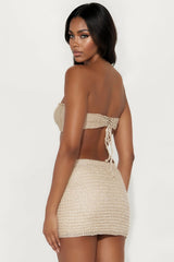 Shine On Me Skirt Set - Gold