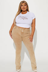 Cowboys & Tequila Crop Top - White