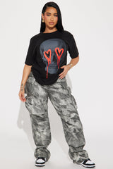 Eternal Love Skull Tshirt - Black