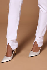 Athena High Rise Pant - White