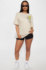 Happy Happy Today Tee  - Sand