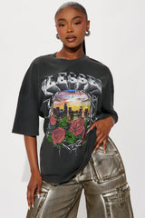 Blessed City Washed Tee - Black Wash