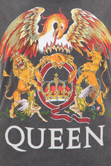 Queen Washed Tee  - Charcoal