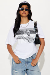 Life Is Too $hort Car Tee - White