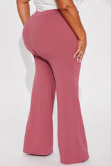 Victoria High Waisted Dress Pants - Mauve