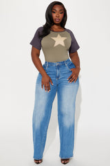 StarStruck Raglan Tee - Olive