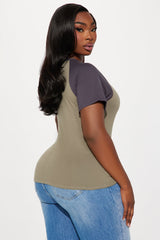 StarStruck Raglan Tee - Olive