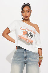 Corvette 1963 Off Shoulder Top - White