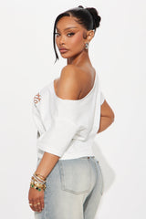 Corvette 1963 Off Shoulder Top - White