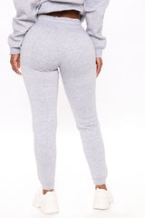 Look Again Joggers - Heather Grey