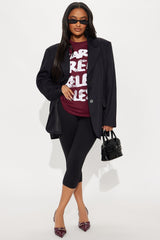 Rare Real Relentless Tee - Burgundy