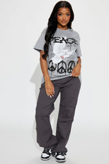 Peace Short Sleeve Tee - Grey